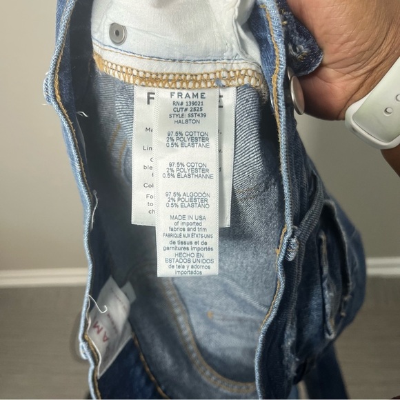 Frame Women Jeans 24" Le Sylvie Slender Straight Leg Denim Wash Stretch Western - Picture 4 of 11